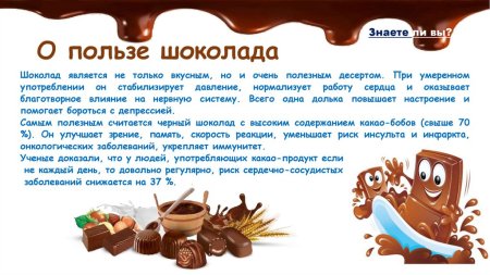 Польза шоколада