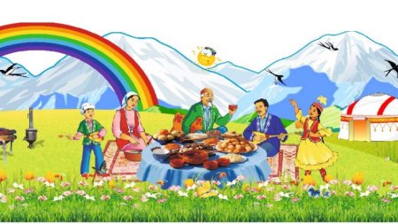 Казахский баннер
