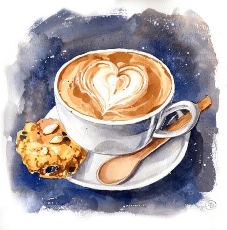 Капучино нарисованный