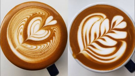 Слоу Розетта латте арт