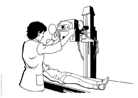 Рентген раскраска