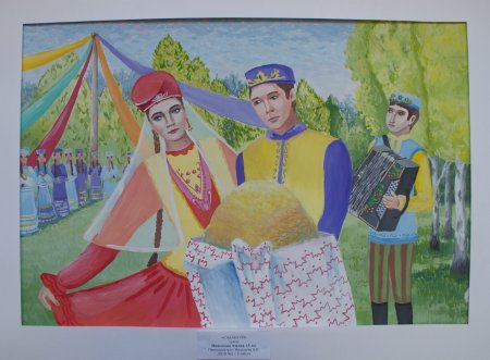 Рисунок на тему Сабантуй