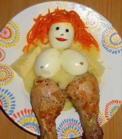Смешные блюда из курицы