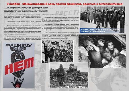 Международный день против фашизма, расизма и антисемитизма