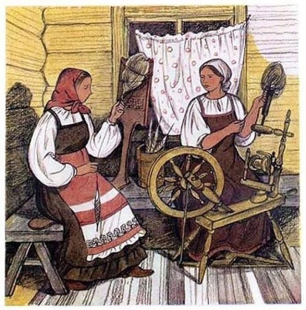 Прялка и Веретено в древней Руси