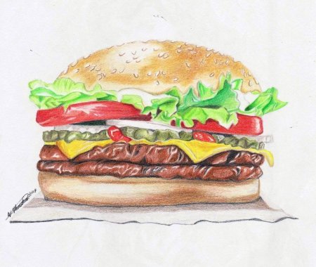 Бургер скетч
