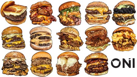 Бургер сбоку