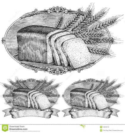 Хлебобулочные изделия штриховка карандашом