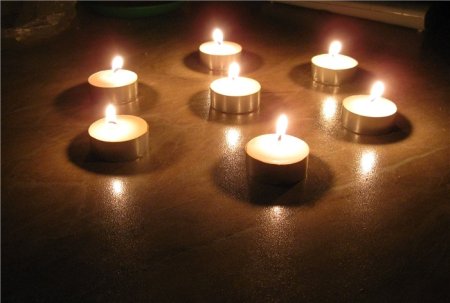 Дарения огня семи греющим свечкам