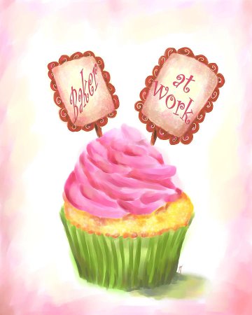 Ванильный кекс рисунок