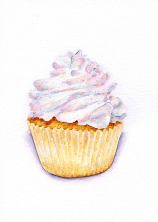 Ванильный кекс рисунок