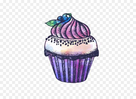 Фиолетовый кекс