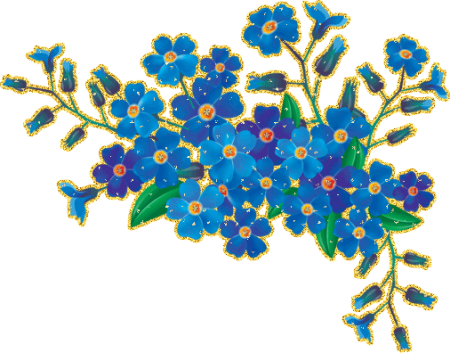 Незабудки анимация