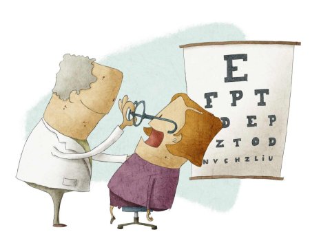 Офтальмолог иллюстрация