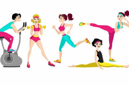Аэробика иллюстрации
