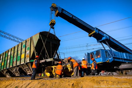 Такелажный вагон восстановительного поезда
