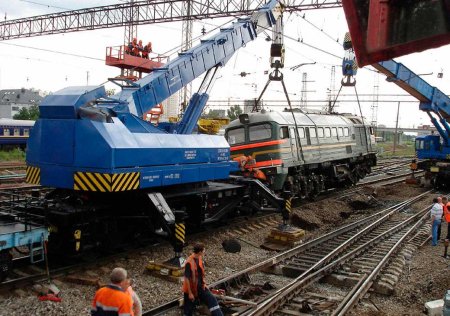 Восстановительный кран РЖД