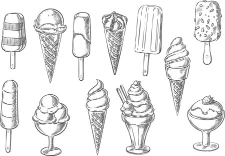 Раскраски мороженого мини