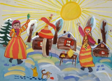 Масленица рисунок