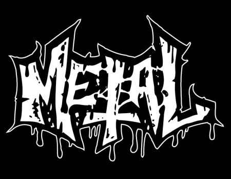 Metal надпись