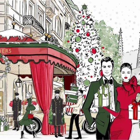 Меган Хесс Рождество иллюстрации