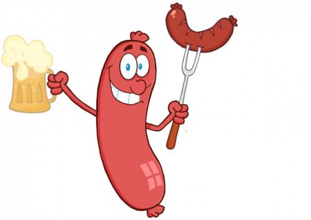 Веселая сосиска