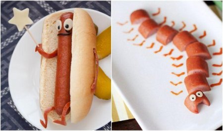 Интересная подача сосисок