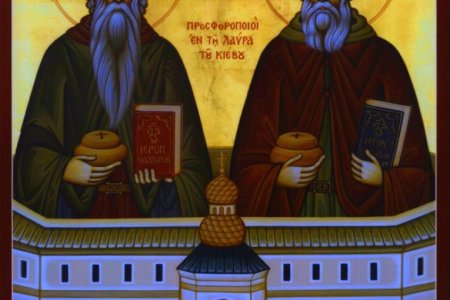 Преподобные Спиридон и Никодим