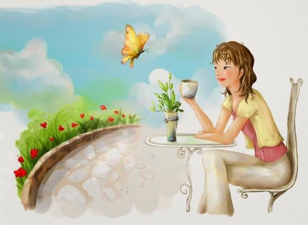 Прекрасное утро иллюстрация