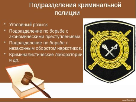 Подразделения криминальной полиции