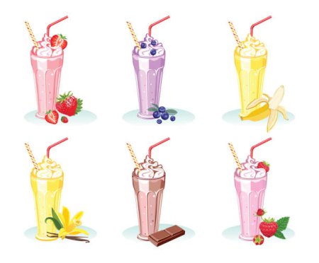 Милкшейк банан вектор