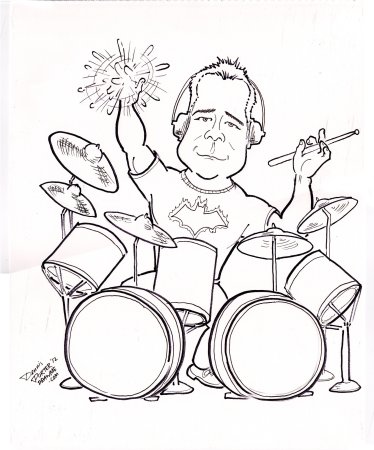 Прикольный барабанщик