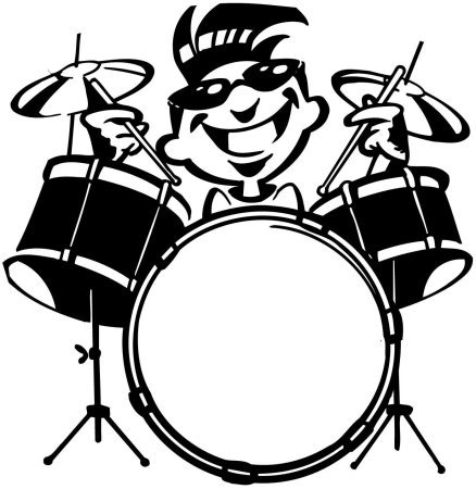 Барабан силуэт