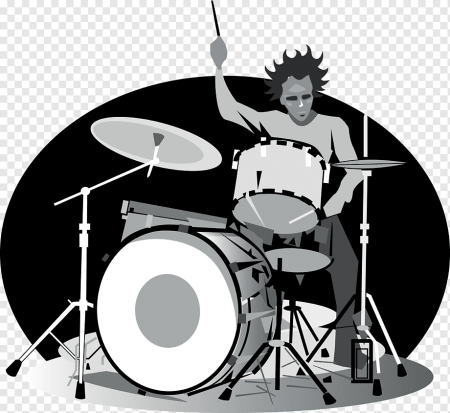 Барабанщики за барабанами