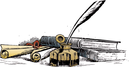 Перо и чернильница