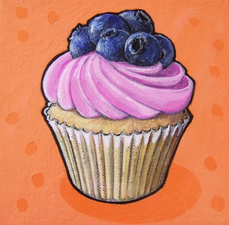 Кекс для рисования