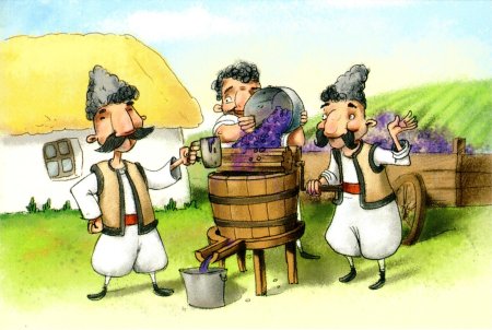 Винодел карикатуры