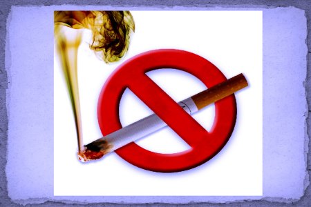 День отказа от курения на белом фоне