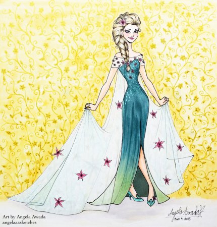 Эльза в современном стиле