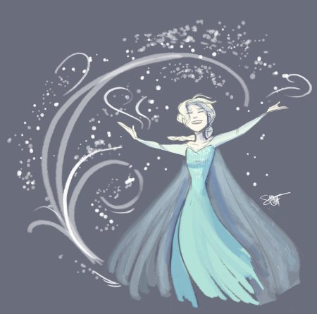 Образ Эльзы из холодного сердца рисунок