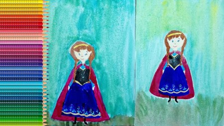 Рисовать анну из холодного сердца детям