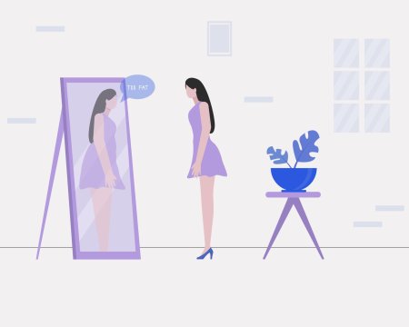 Анорексия рисунок для презентации