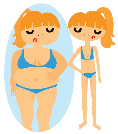 Векторные изображения анорексия