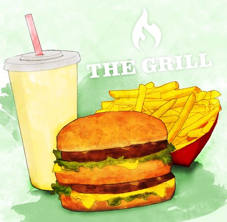 Фаст фуд для срисовки