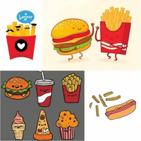 Рисуночки фаст фуд