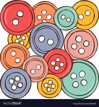 Пуговицы мультяшные