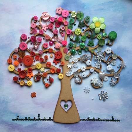 Пуговичное дерево своими руками