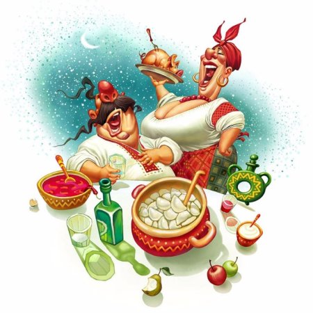 Веселое застолье