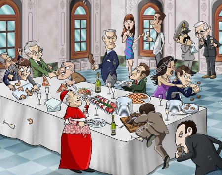 Банкет карикатура