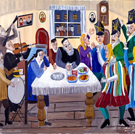 Застолье рисунок